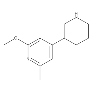 2-methoxy-6-methyl-4-(3-piperidinyl)Pyridine结构式