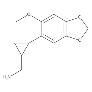 [2-(6-Methoxy-1,3-dioxaindan-5-yl)cyclopropyl]methanamine结构式