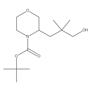 Tert-butyl 3-(3-hydroxy-2,2-dimethylpropyl)morpholine-4-carboxylate Structure