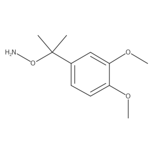 O-[2-(3,4-dimethoxyphenyl)propan-2-yl]hydroxylamine结构式