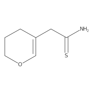 2-(3,4-dihydro-2H-pyran-5-yl)ethanethioamide结构式