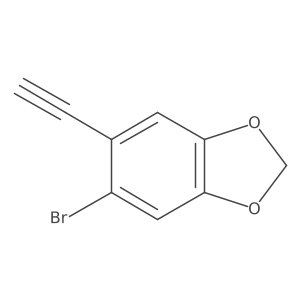 5-Bromo-6-ethynyl-1,3-dioxaindane结构式