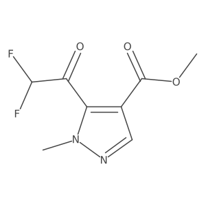 methyl 5-(2,2-difluoroacetyl)-1-methyl-1H-pyrazole-4-carboxylate Structure