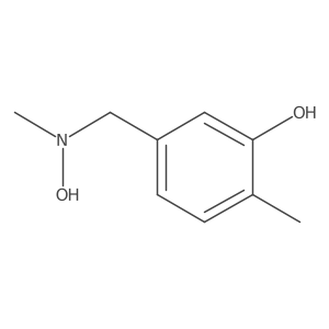 5-{[Hydroxy(methyl)amino]methyl}-2-methylphenol结构式