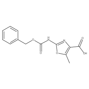 5-Methyl-2-(phenylmethoxycarbonylamino)-1,3-oxazole-4-carboxylic acid结构式
