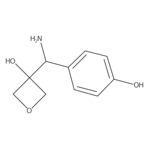 3-[amino-(4-hydroxyphenyl)methyl]oxetan-3-ol结构式