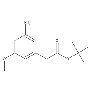 Tert-butyl 2-(3-amino-5-methoxyphenyl)acetate结构式