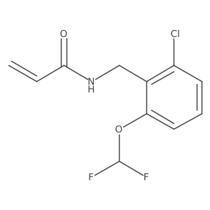 N-[[2-Chloro-6-(difluoromethoxy)phenyl]methyl]prop-2-enamide结构式