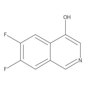 6,7-Difluoroisoquinolin-4-ol结构式