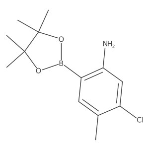5-Chloro-4-methyl-2-(tetramethyl-1,3,2-dioxaborolan-2-yl)aniline Structure