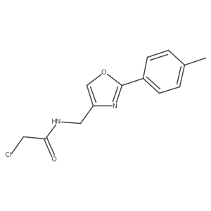 2-chloro-N-{[2-(4-methylphenyl)-1,3-oxazol-4-yl]methyl}acetamide Structure