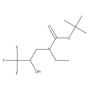 tert-butyl N-ethyl-N-(3,3,3-trifluoro-2-hydroxypropyl)carbamate Structure