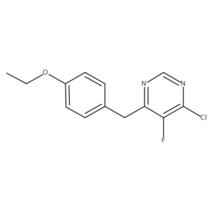 4-Chloro-6-[(4-ethoxyphenyl)methyl]-5-fluoropyrimidine结构式
