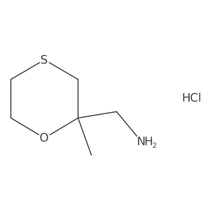(2-Methyl-1,4-oxathian-2-yl)methanamine hydrochloride结构式