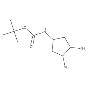 Tert-butyl N-[(3R,4S)-3,4-diaminocyclopentyl]carbamate Structure