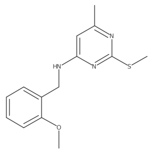 N-[(2-methoxyphenyl)methyl]-6-methyl-2-(methylsulfanyl)pyrimidin-4-amine Structure
