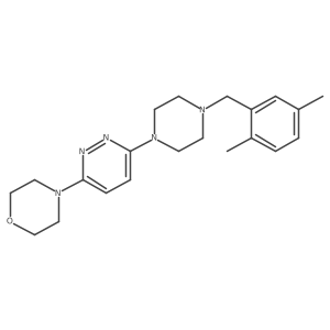 4-(6-{4-[(2,5-Dimethylphenyl)methyl]piperazin-1-yl}pyridazin-3-yl)morpholine结构式