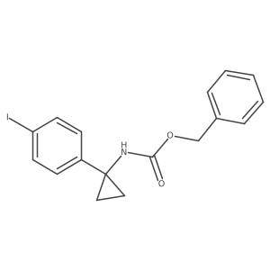 benzyl N-[1-(4-iodophenyl)cyclopropyl]carbamate Structure