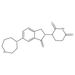 3-[6-(1,4-diazepan-1-yl)-1-oxo-2,3-dihydro-1H-isoindol-2-yl]piperidine-2,6-dione Structure