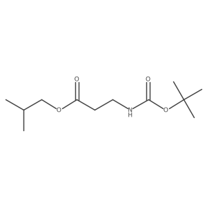 2-Methylpropyl 3-{[(tert-butoxy)carbonyl]aminopropanoate Structure