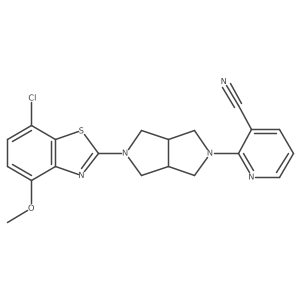 2-[5-(7-Chloro-4-methoxy-1,3-benzothiazol-2-yl)-octahydropyrrolo[3,4-c]pyrrol-2-yl]pyridine-3-carbonitrile Structure