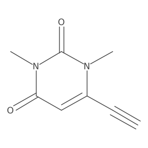 6-Ethynyl-1,3-dimethyl-1,2,3,4-tetrahydropyrimidine-2,4-dione Structure