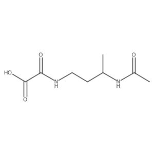[(3-Acetamidobutyl)carbamoyl]formic acid结构式