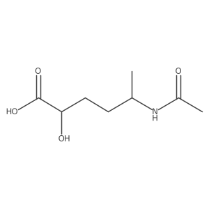 5-Acetamido-2-hydroxyhexanoic acid Structure