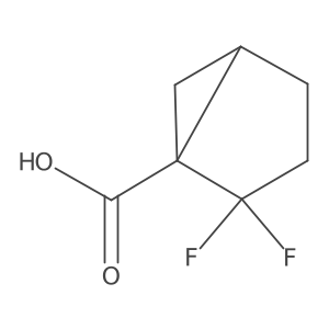 2,2-Difluorobicyclo[3.1.0]hexane-1-carboxylic acid结构式