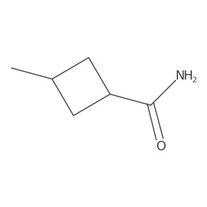 cis-3-Methylcyclobutane-1-carboxamide结构式