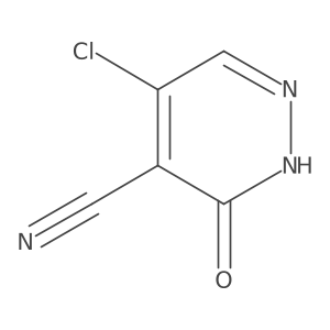 5-Chloro-3-oxo-2,3-dihydropyridazine-4-carbonitrile结构式