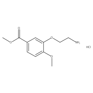 Methyl 3-(2-aminoethoxy)-4-methoxybenzoate hydrochloride Structure