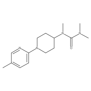 1,3,3-Trimethyl-1-[1-(5-methylpyridin-2-yl)piperidin-4-yl]urea Structure