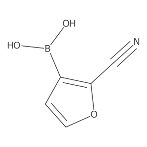 (2-Cyanofuran-3-yl)boronic acid Structure