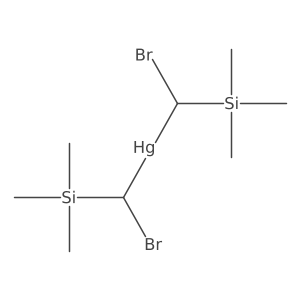 Bis[bromo(trimethylsilyl)methyl]mercury Structure