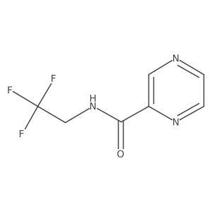 N-(2,2,2-trifluoroethyl)pyrazine-2-carboxamide Structure