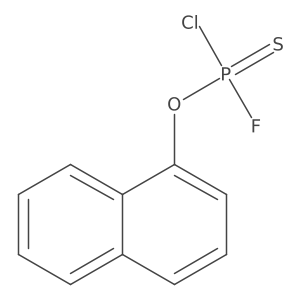1-Naphthyl phosphorochloridofluoridothioate, O-1-naphthyl ester结构式