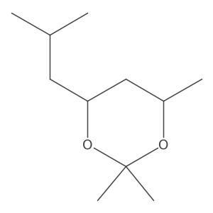 2,2,4-Trimethyl-6-(2-methylpropyl)-1,3-dioxane Structure
