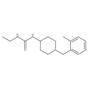 N-Ethyl-Na(2)-[1-[(2-methylphenyl)methyl]-4-piperidinyl]urea结构式