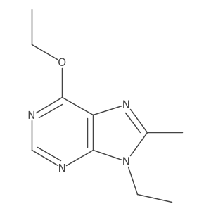 6-ethoxy-9-ethyl-8-methyl-9H-purine结构式