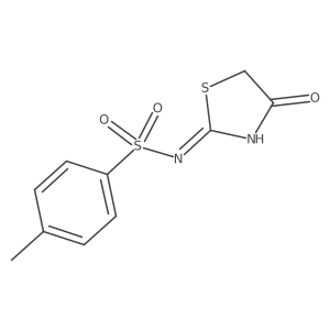 4-Methyl-N-[(2Z)-4-oxo-1,3-thiazolidin-2-ylidene]benzenesulfonamide Structure