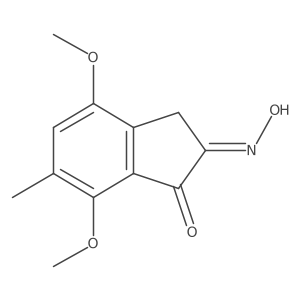 4,7-Dimethoxy-6-methyl-1H-indene-1,2(3H)-dione 2-oxime结构式