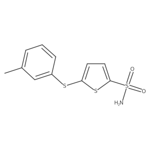 2-Thiophenesulfonamide,5-[(3-methylphenyl)thio]-结构式