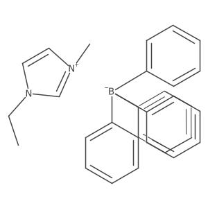 3-Ethyl-1-methyl-1H-imidazol-3-ium tetraphenylborate结构式