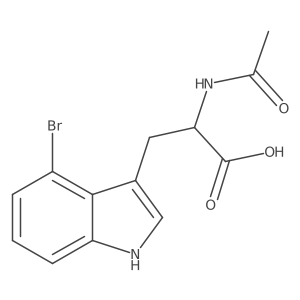 N-Acetyl-4-bromotryptophan结构式