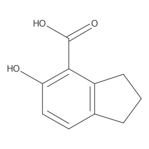5-hydroxy-2,3-dihydro-1H-indene-4-carboxylic acid结构式