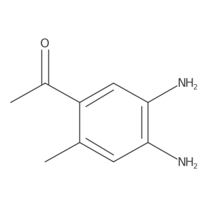 1-(4,5-Diamino-2-methylphenyl)ethanone结构式