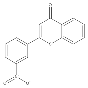 4h-1-Benzothiopyran-4-one,2-(3-nitrophenyl)-结构式