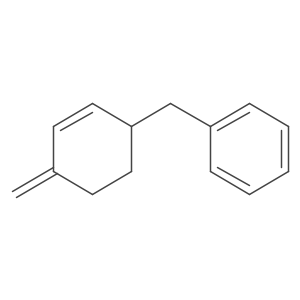 [(4-Methylene-2-cyclohexen-1-yl)methyl]benzene Structure