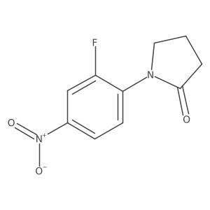 1-(2-Fluoro-4-nitrophenyl)-2-pyrrolidinone Structure